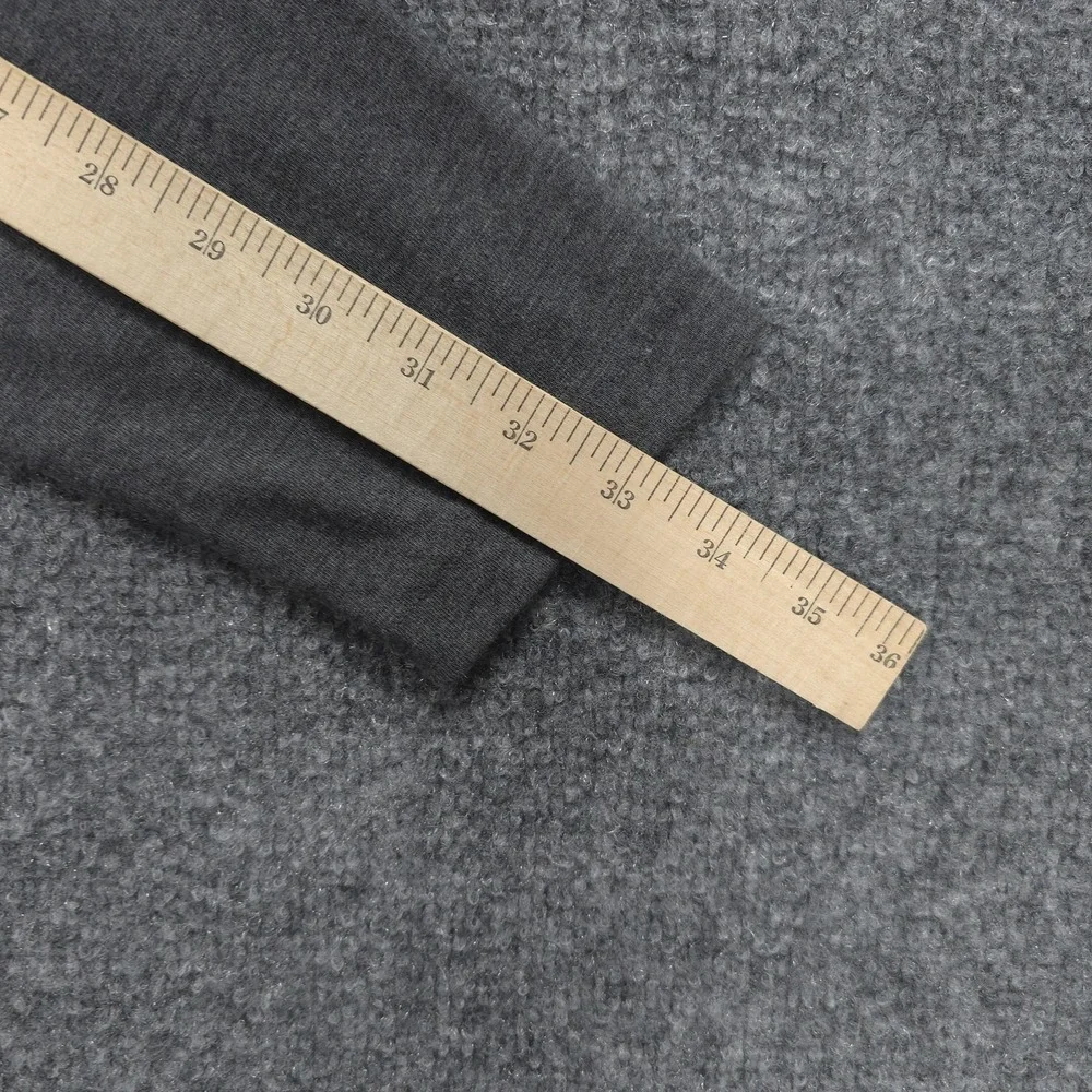Mizzen Main‎ Shirt Mens Large Red Gray EasyKnit Henley Long Sleeve Raglan Preppy